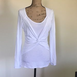 Boston Proper Long Sleeve Cotton Shirt